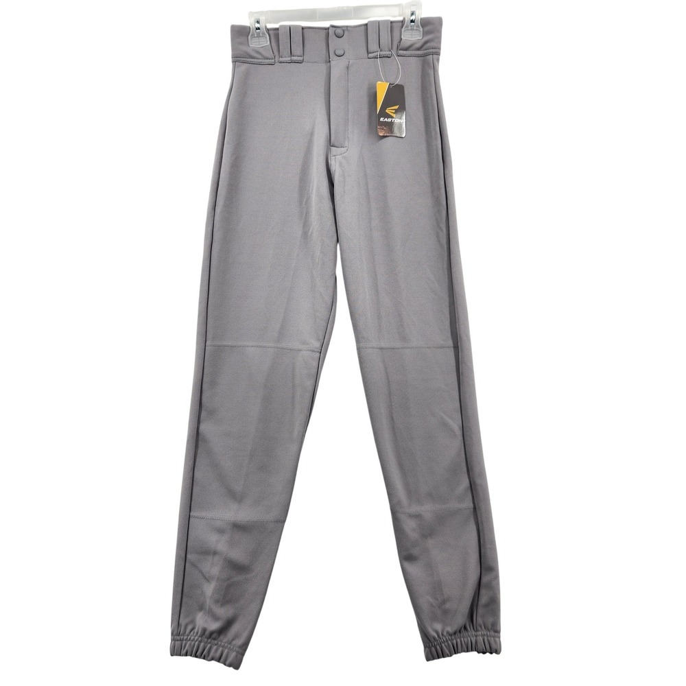 Easton Adult Deluxe Baseball Pants Grey Elastic Cuff Medium A164003GYM